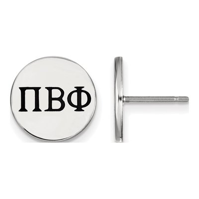 Pi Beta Phi Sterling Silver Stud Earrings