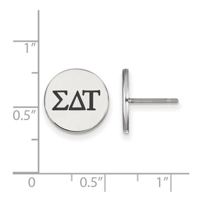 Sigma Delta Tau Sterling Silver Stud Earrings – view 2