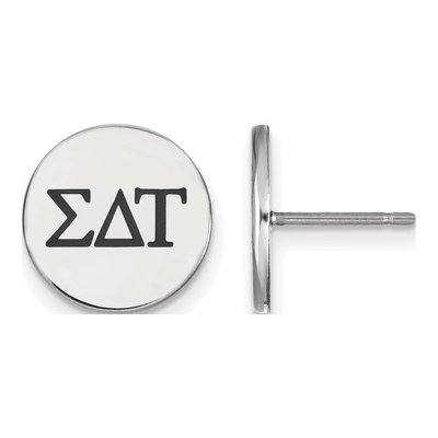 Sigma Delta Tau Sterling Silver Stud Earrings