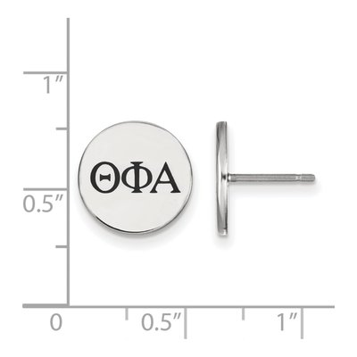 Theta Phi Alpha Sterling Silver Greek Letter Stud Earrings – view 2