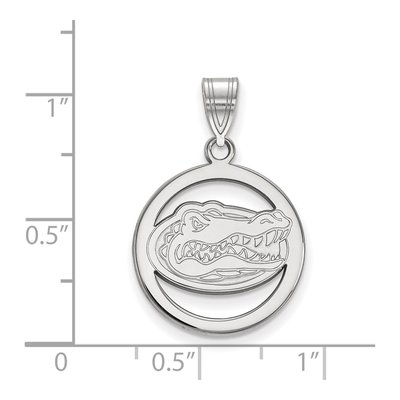 University of Florida Sterling Silver Medium Gator Pendant – view 2
