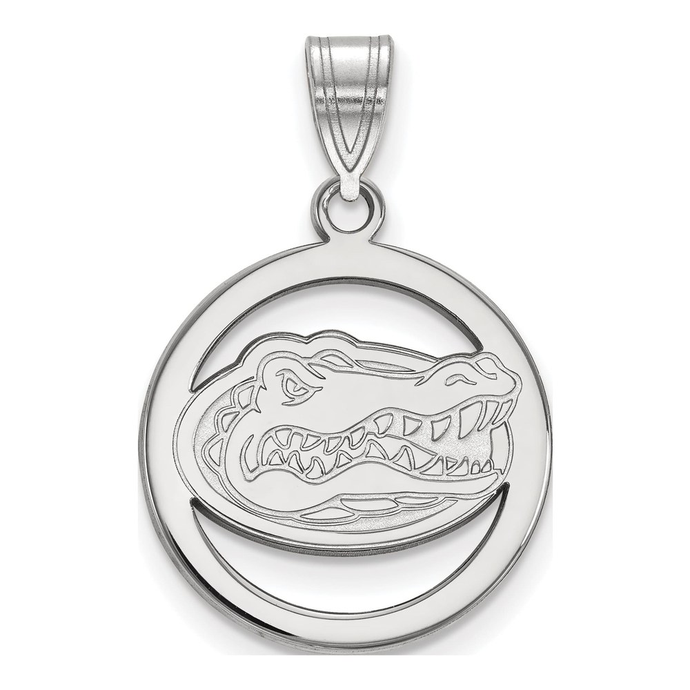 University of Florida Sterling Silver Medium Gator Pendant