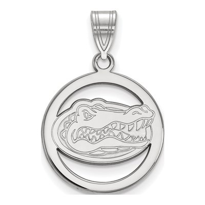 University of Florida Sterling Silver Medium Gator Pendant