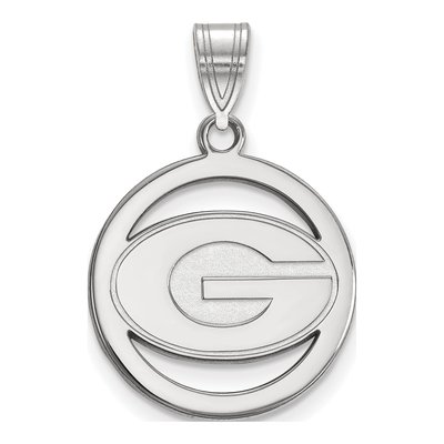 University of Georgia Sterling Silver Medium Letter G Pendant
