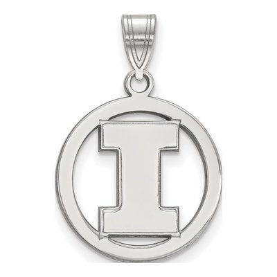 University of Illinois Sterling Silver Medium Letter I Pendant