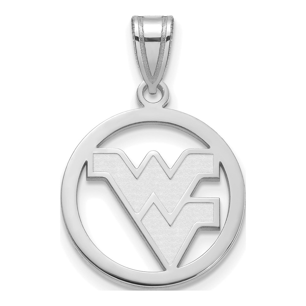 West Virginia University Sterling Silver Medium W-V Pendant