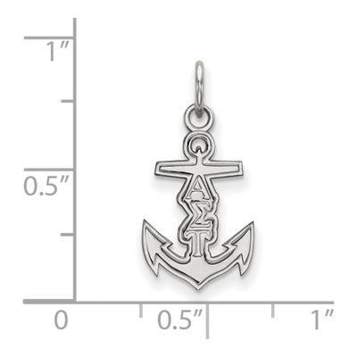 Alpha Sigma Tau Sterling Silver Extra Small Sorority Pendant – view 2