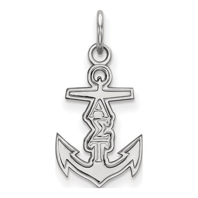 Alpha Sigma Tau Sterling Silver Extra Small Sorority Pendant