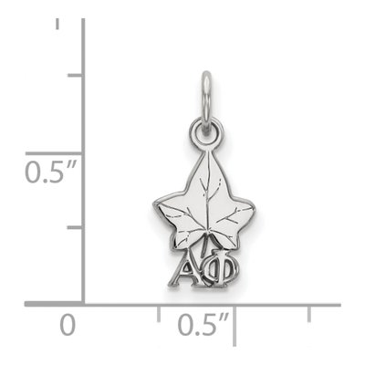 Alpha Phi Sterling Silver Extra Small Pendant – view 2
