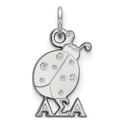 Alpha Sigma Alpha Sterling Silver Extra Small Sorority Pendant
