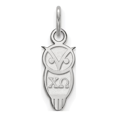 Chi Omega Sterling Silver Extra Small Sorority Pendant