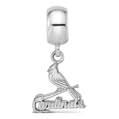 St. Louis Cardinals Sterling Silver Small Bird Dangle Bead – view 3