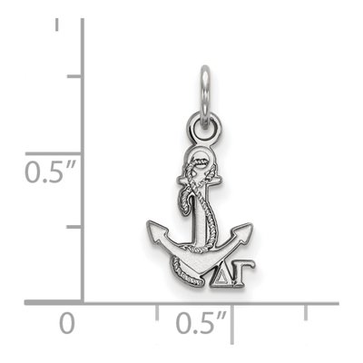 Delta Gamma Sterling Silver Extra Small Pendant – view 2