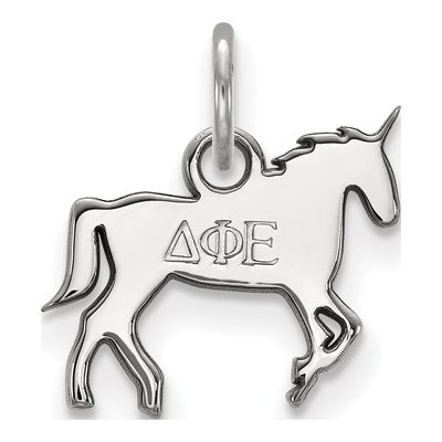 Delta Phi Epsilon Sterling Silver Extra Small Sorority Pendant