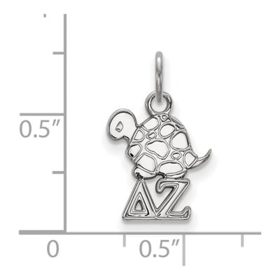 Delta Zeta Sterling Silver Extra Small Symbol Pendant – view 2