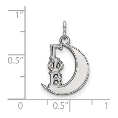 Gamma Phi Beta Sterling Silver Extra Small Pendant – view 2