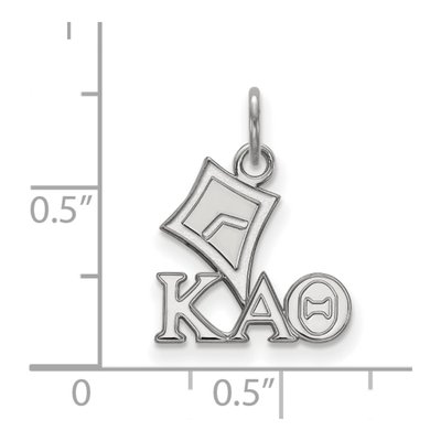 Kappa Alpha Theta Sterling Silver Extra Small Symbol Pendant – view 2