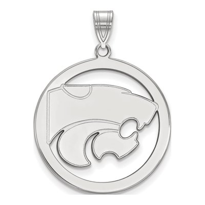 Kansas State University Sterling Silver Extra Large Wildcat Pendant