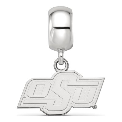Oklahoma State University Sterling Silver Extra Small O-S-U Dangle Bead – view 4