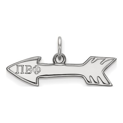 Pi Beta Phi Sterling Silver Extra Small Sorority Pendant