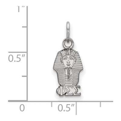 Phi Sigma Sigma Sterling Silver Extra Small XS Pendant – view 2