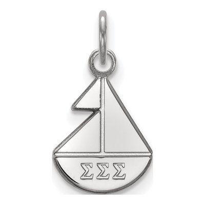 Sigma Sigma Sigma Sterling Silver Extra Small Pendant