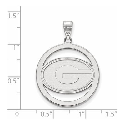 University of Georgia Sterling Silver Large Letter G Pendant – view 2