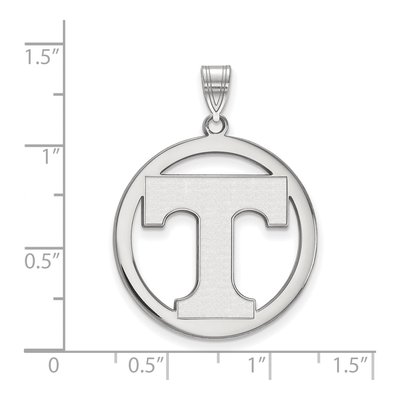 University of Tennessee Sterling Silver Extra Large Letter T Pendant – view 2