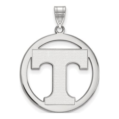 University of Tennessee Sterling Silver Extra Large Letter T Pendant