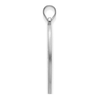 West Virginia University Sterling Silver W-V Extra Large Circle Pendant – view 2