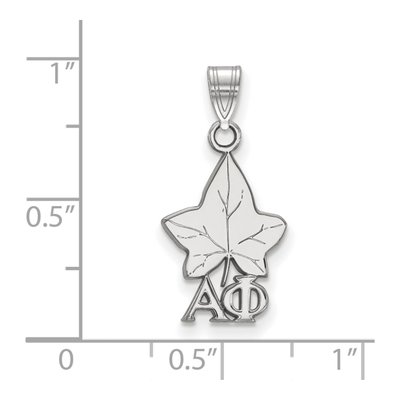 Alpha Phi Sterling Silver Small Sorority Symbol Pendant – view 2