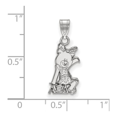 Alpha Xi Delta Sterling Silver Small Sorority Symbol Pendant – view 2
