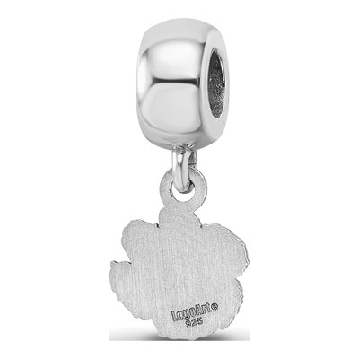 Clemson University Sterling Silver Extra Small Tiger Paw Dangle Bead – view 6