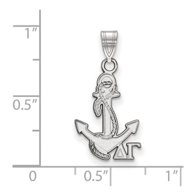 Delta Gamma Sterling Silver Small Sorority Pendant – view 2