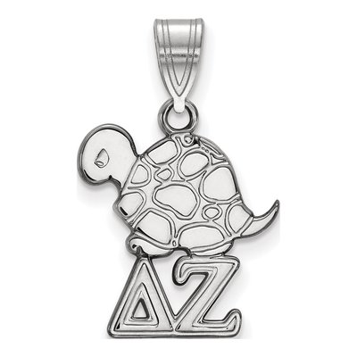 Delta Zeta Sterling Silver Small Pendant