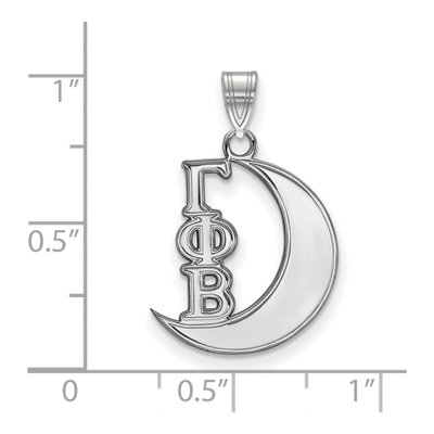 Gamma Phi Beta Sterling Silver Small Symbol Pendant – view 2