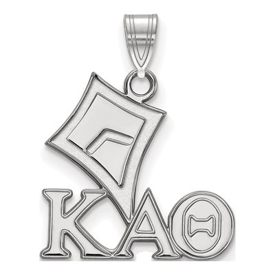 Kappa Alpha Theta Sterling Silver Small Pendant