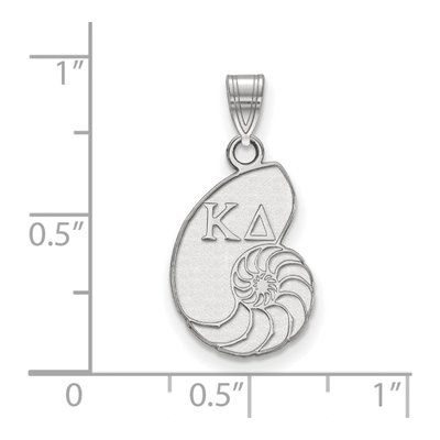 Kappa Delta Sterling Silver Small Sorority Symbol Pendant – view 2