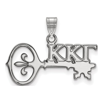 Kappa Kappa Gamma Sterling Silver Small Pendant