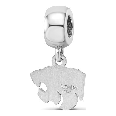 Kansas State University Sterling Silver Extra Small Wildcat Dangle Bead – view 6