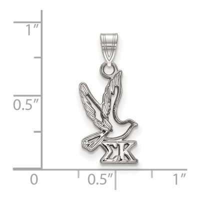 Sigma Kappa Sterling Silver Small Pendant – view 2