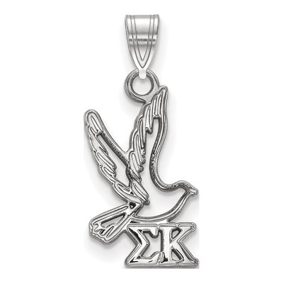 Sigma Kappa Sterling Silver Small Pendant