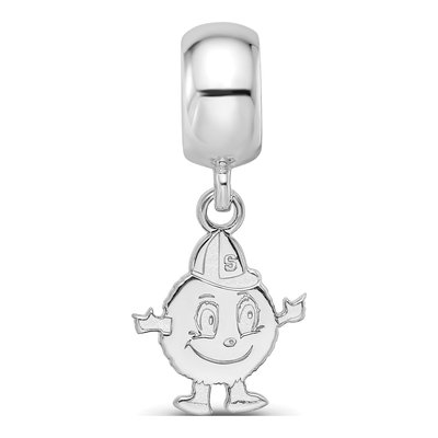 Syracuse University Sterling Silver Small Mascot Dangle Bead – view 4