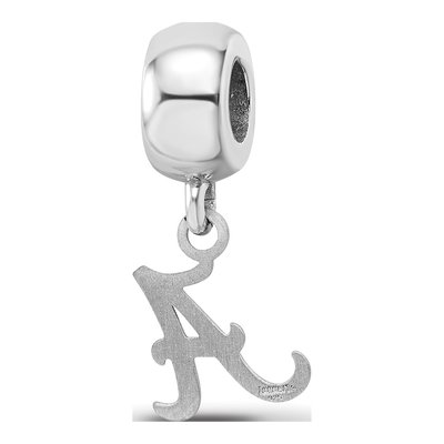 University of Alabama Sterling Silver Extra Small Letter A Dangle Bead – view 6
