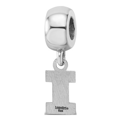 University of Illinois Sterling Silver Extra Small Letter I Dangle Bead – view 6