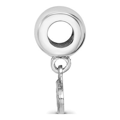 University of Mississippi Sterling Silver Extra Small Ole Miss Rebels Dangle Bead – view 3