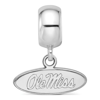 University of Mississippi Sterling Silver Extra Small Ole Miss Rebels Dangle Bead – view 4