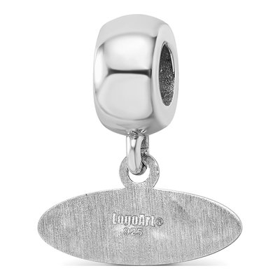 University of Mississippi Sterling Silver Extra Small Ole Miss Rebels Dangle Bead – view 6