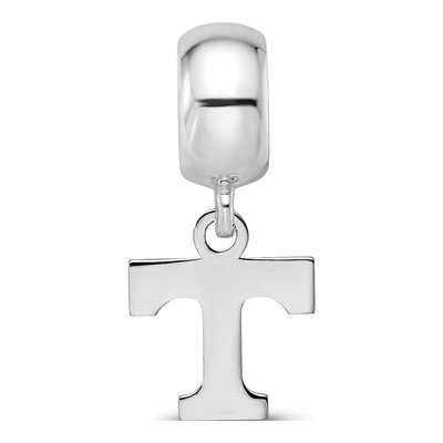 University of Tennessee Sterling Silver Extra Small Letter T Dangle Bead – view 4