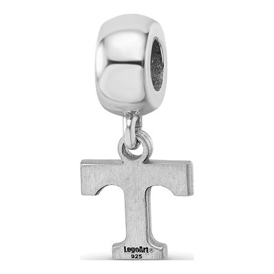 University of Tennessee Sterling Silver Extra Small Letter T Dangle Bead – view 6